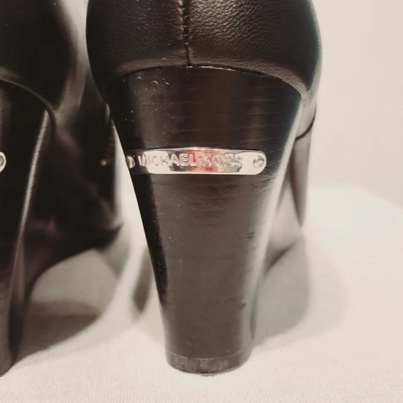 Michael Kors Wedge Ankle Booties w/ Zipper - Picture 5 of 16